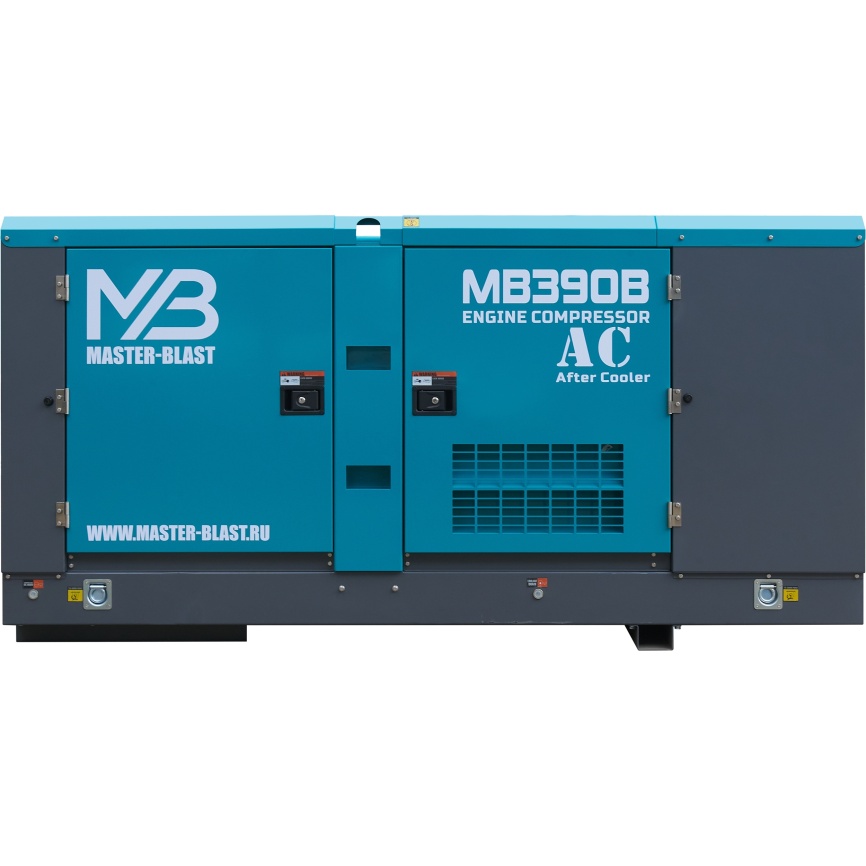 Винтовой компрессор Master Blast MB390B-7+AC (дизельный с осушителем) фото 12