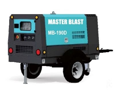 Винтовой компрессор Master Blast MB-190D-7+AC (дизельный с осушителем) фото 1